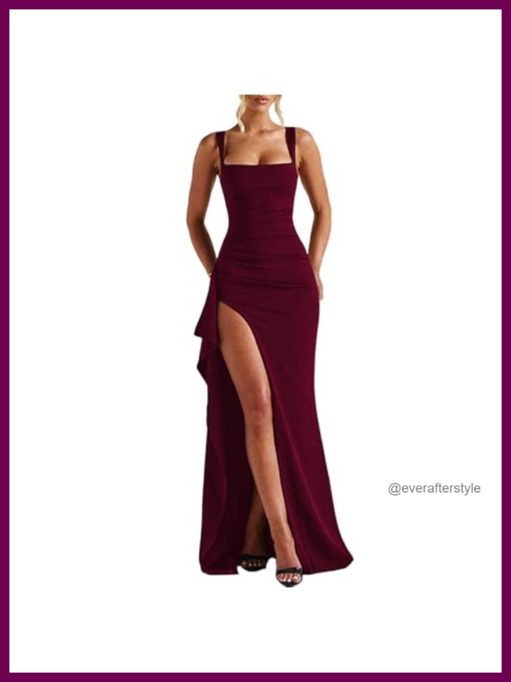 Sleeveless Bodycon Maxi Dress High Slit Ruched Formal Cocktail Prom